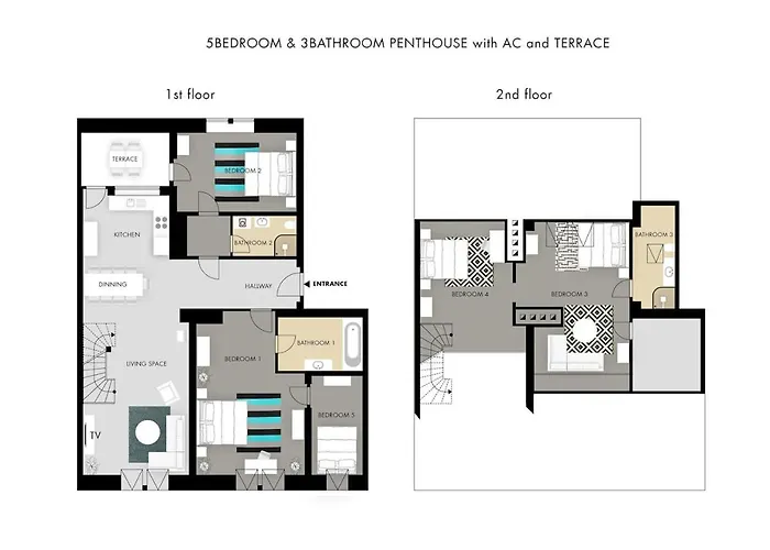 Apartmán Alone 5br+3bath Penthouse In Center Of *